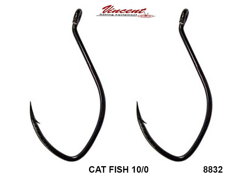 AMI SILURO CATFISH HOOK VINCENT  SERIE 8832 SIZE  10/0 CONF 2 PZ
