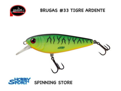 MOLIX BRUGAS COL. 33 TIGRE ARDENTE 20 GR SINKING 8.5 CM SPINNING MARE  SPIGOLA