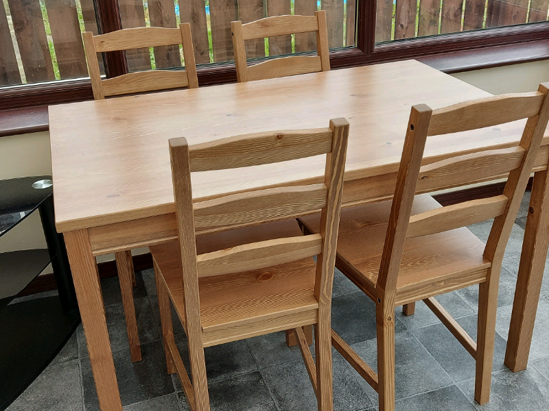 IKEA JOKKMOKK Solid Pine Table & 4 Chairs | in Durham, County Durham | Gumtree