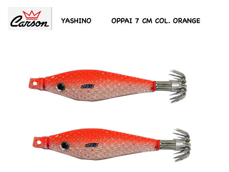 2 OPPAI SOFT SQUID YASHINO 7 CM  3071-38 ORANGE IN SETA CARSON TATAKI FISHING