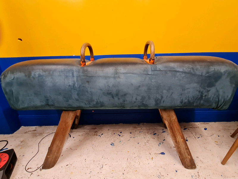 Pommel Horse , Vintage Furniture, upholstery project, seat, chair,bar