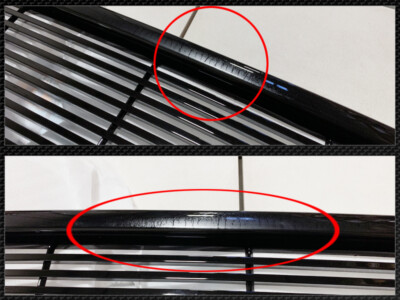 "DEFECTIVE" FOR 02-05 DODGE RAM HORIZONTAL FRONT HOOD BUMPER GRILL GRILLE BLACK