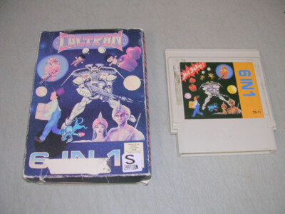 Caltron 6 in 1 (Classic NES Original 8-Bit) Game & Box, No Manual
