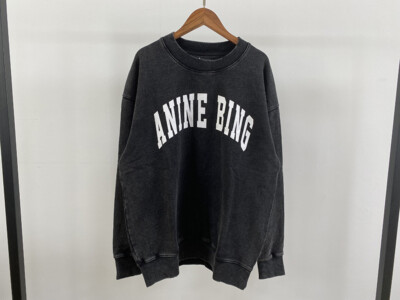 Casual street ANINE BiNG Tyler Sweatshirt Womens Washed Black