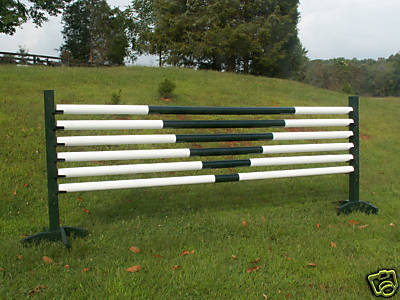 Horse Jumps 6/10ft V-Design CUT Wooden Rails - Choice of Color Horse Tack