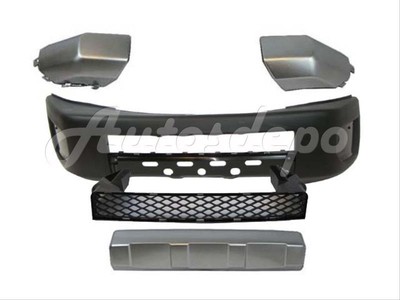 Blk Extension End/cap Lower Grille Valance 5pcs