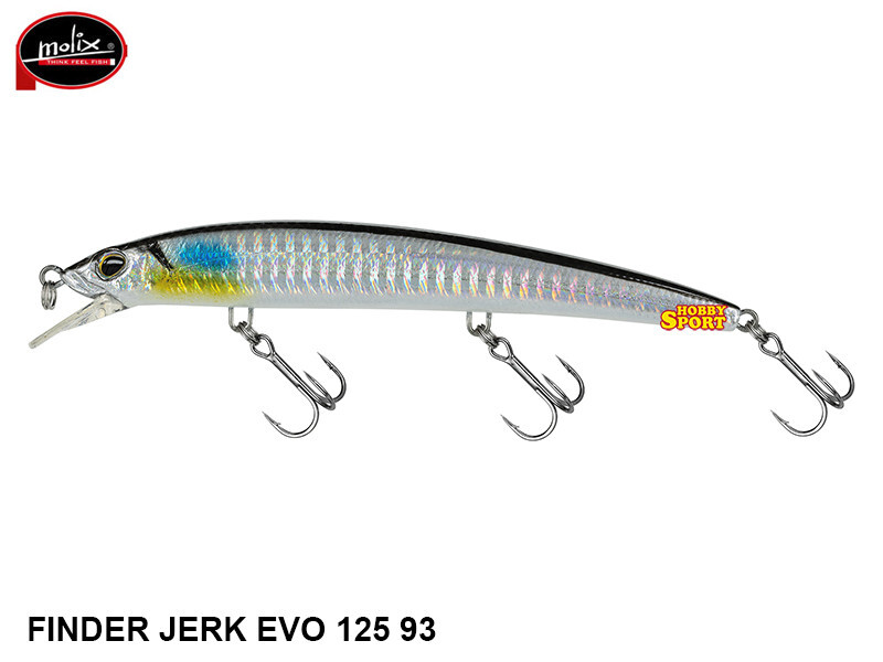 MOLIX FINDER JERK EVO 125F COL 93 MX HOLO SHAD SPINNING MARE SPIGOLA SERRA