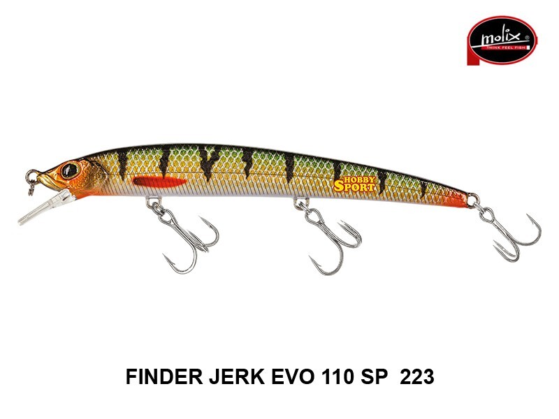 MOLIX FINDER JERK EVO 110 SP  223 METAL PERCH  9,5 GR SUSPENDING 11 CM SPINNING