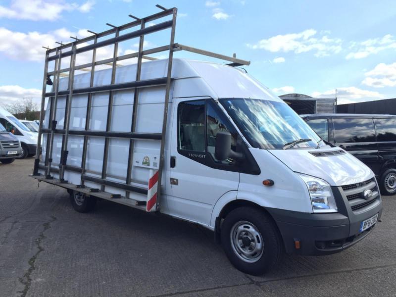 2011 61REG Ford Transit JUMBO WINDOW FRAIL VAN. GLASS RACK. FINANCE £