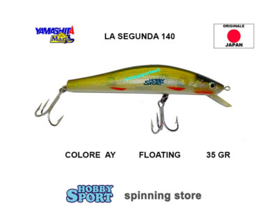 YAMASHITA LA SEGUNDA 35 GR FLOATING COLORE AYU 140 MM SPINNING x PESCE SERRA