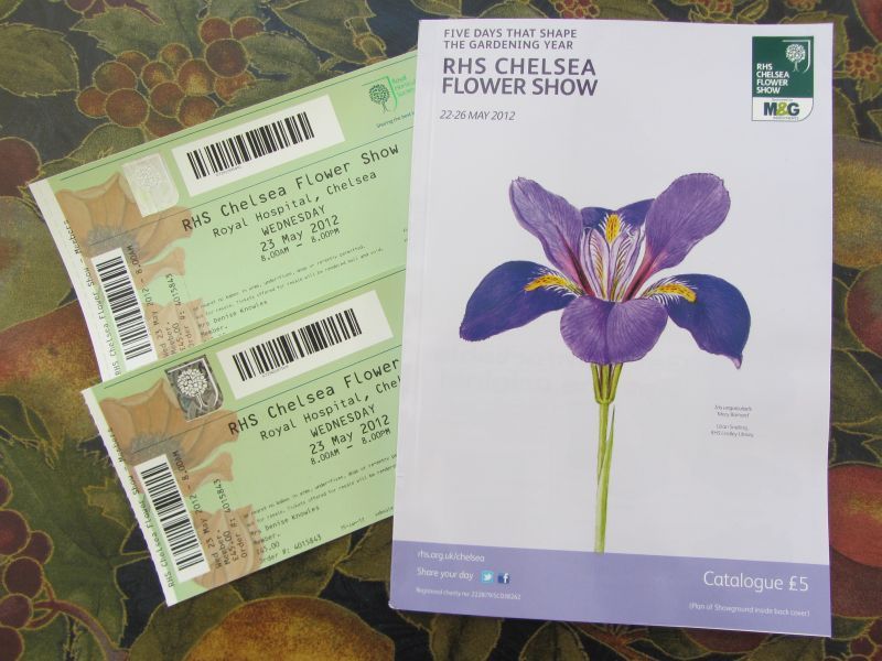 2 X RHS CHELSEA FLOWER SHOW TICKETS ALL DAY ADMISSION for Saturday 28