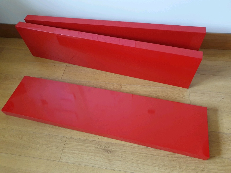 IKEA Lack Floating Shelf RED 110x26cm 3x in Newtownabbey, County Antrim Gumtree