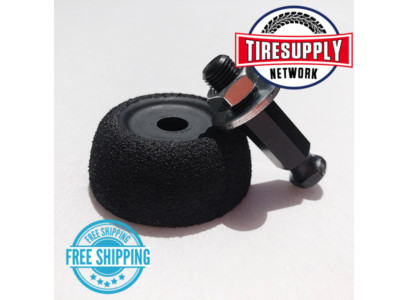Tire Buffing Wheel Black 2'' 14-360 & Quick Change Adapter 14-330 | 2Piece Repair
