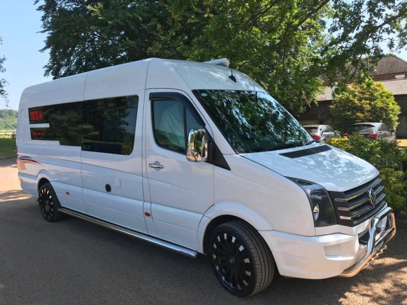 Volkswagen Crafter 4 Berth 2013 Rear Garage Rear Fixed Bed Campervan For Sale in Mansfield