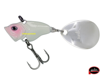 MOLIX TRAGO SPIN TAIL 7 GR COLORE 112 PEARL WHITE SPINNING BLACK BASS
