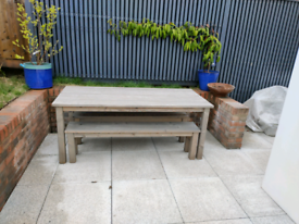Garden Table and Seats Bench