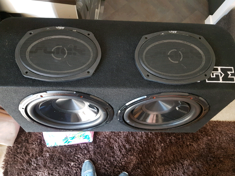 Edge Audio EDB12TA 12" 1800W Twin Bass Box Sub Subwoofer 6 X 9's in