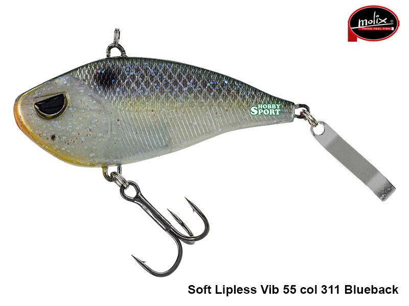 MOLIX  SOFT LIPLESS VIB 55 14 GR LUNGHEZZA 5,5 CM COL 311 BLUEBACK HERRING BASS