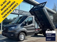 Ford Transit 165ps 350 Leader Single Cab Tipper DRW with A/C, Rev Cam and 12" Sc