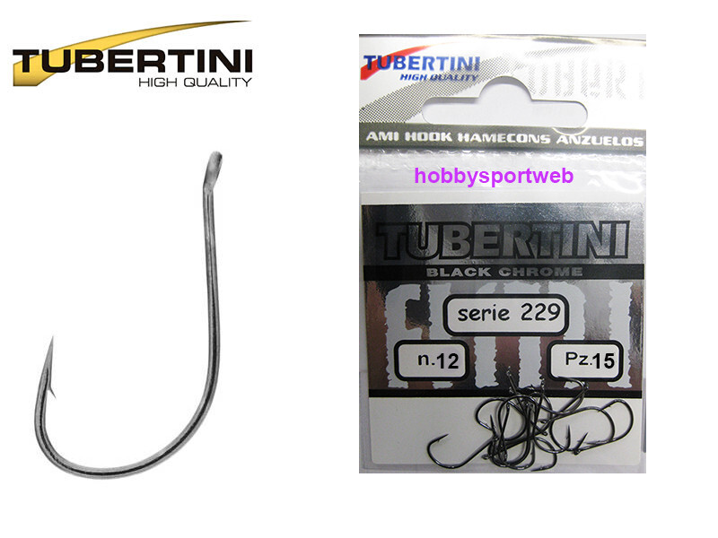 AMI TUBERTINI SERIE 229 BLACK CHROME  SIZE 12 CON OCCHIELLO 2 BUSTE DA  15 PZ