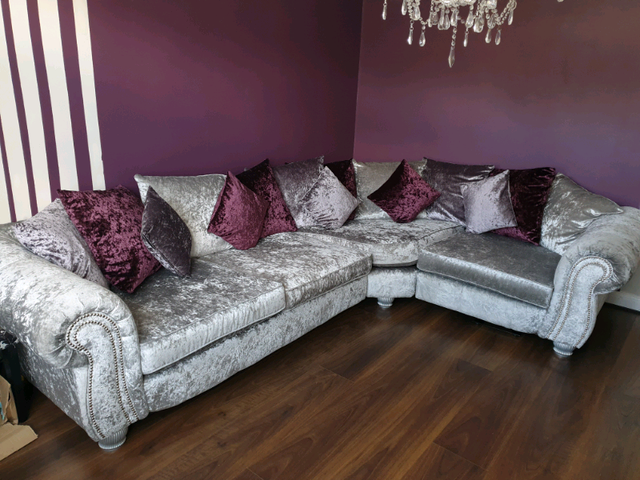 Crushed Velvet Scs Sofas