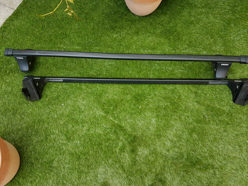 GENUINE THULE SQUARE ROOF BARS VW GOLF VOLKSWAGEN MK5 MK6 3/5DOOR RACK in Hilperton, Wiltshire