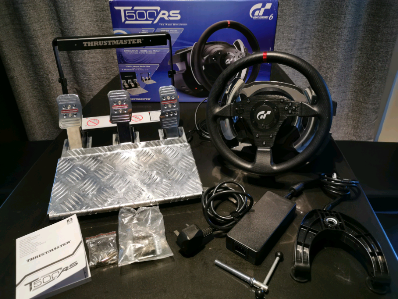 Thrustmaster T500 RS Steering Wheel & Pedals FOR PS3, PS4, PC *MINT