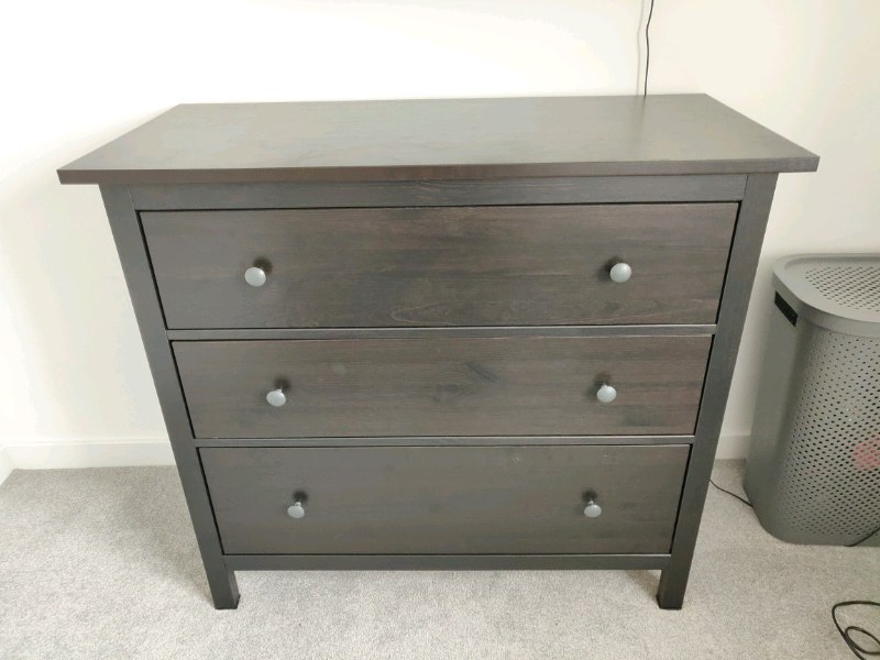 Ikea Hemnes Chest Of Drawers Black Brown In Cottingham East