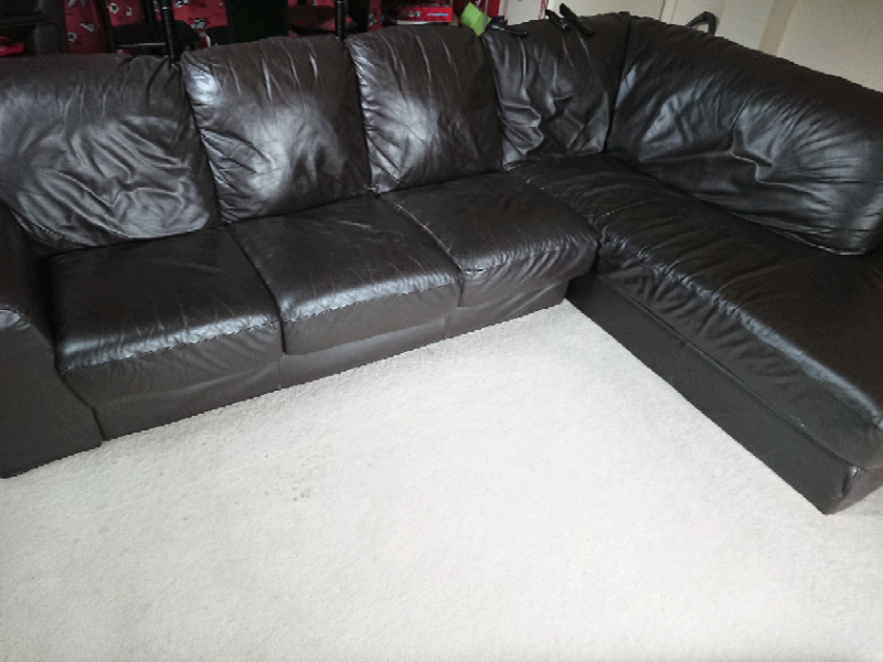 Large leather corner sofa in Huddersfield, West Yorkshire Gumtree