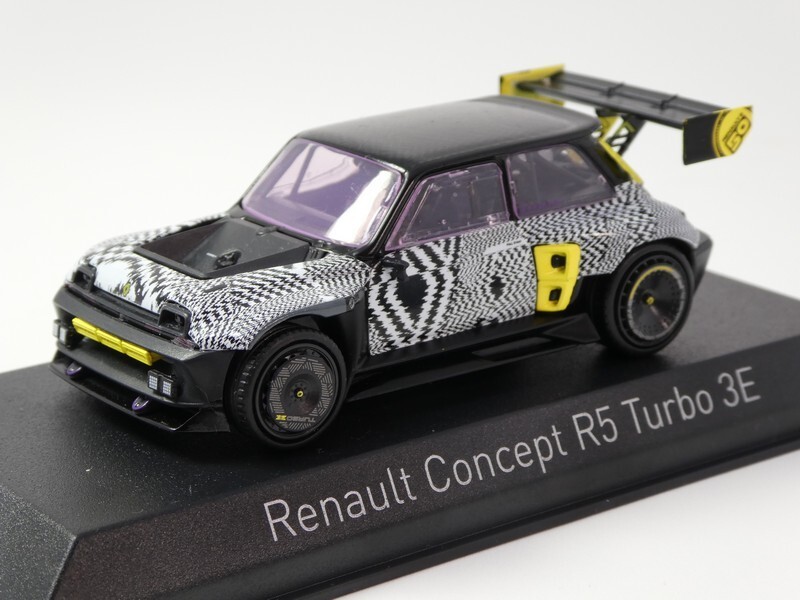 ミニカー Norev Renault 5 e-tech 100% electric Renault 5 E-Tech 100% Electric 2024 Pop Yellow & Black 1:43