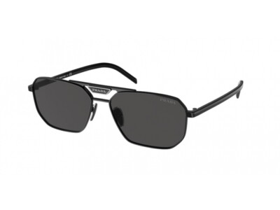 Pre-owned Prada Sunglasses Pr 58ys 1ab5s0 Black Grey Man In Gray