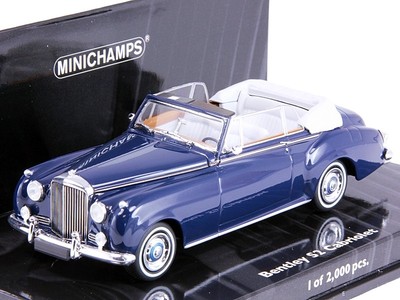 Scale model 1/43 Bentley S2 Cabriolet blue 1960