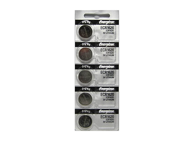 5 Pcs Energizer CR1620 ECR1620 CR 1620 3V Lithium Batteries 39800040459