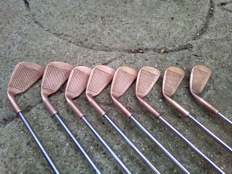 RARE SPALDING PROFLIGHT COPPER BERYLLIUM GOLF IRONS in Farnham