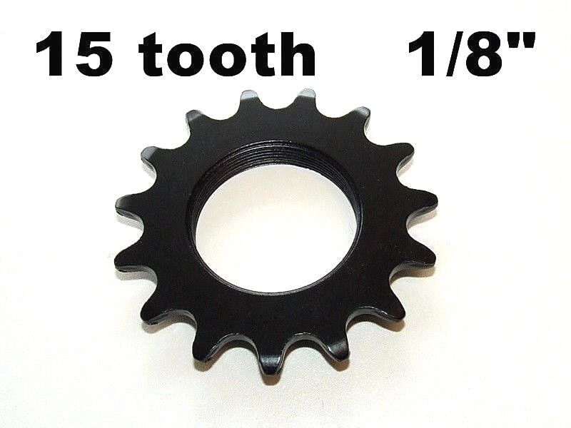 15T COG FIXED GEAR TRACK 15 TOOTH 1/8 INCH 1/8