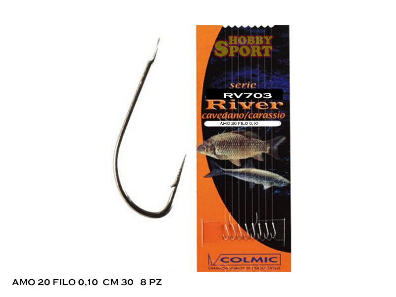 AMI LEGATI COLMIC FILO 0,10 AMO 20  RV703  RIVER COMPETIZIONE  PESCA LAGO FIUME