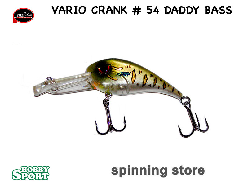 MOLIX VARIO CRANK  COLORE 54 DADDY BASS 13,5 GR SINKING 6 CM SPINNING BLACK BASS