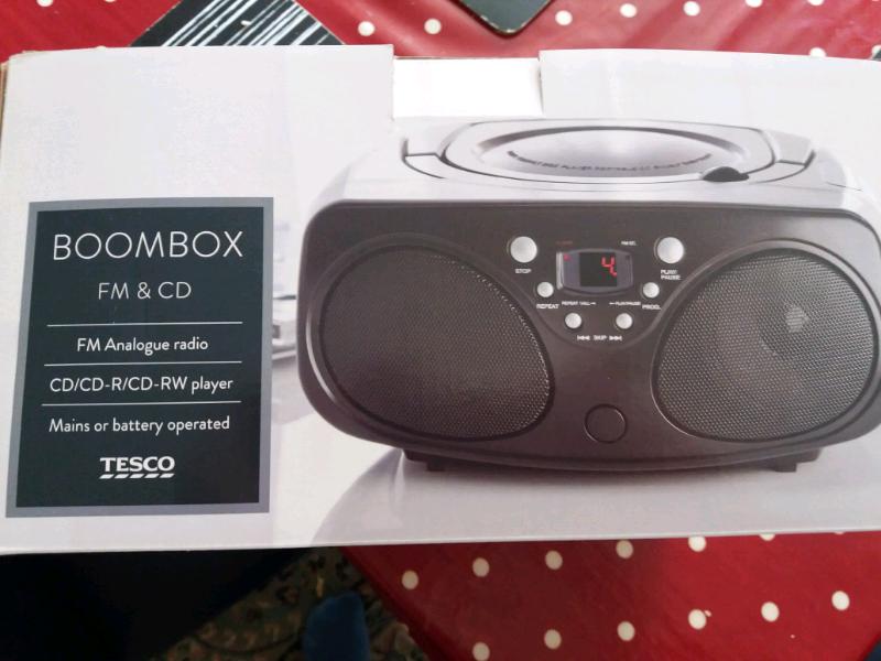 Tescos boombox Fm radio and CD player in Chichester, West Sussex