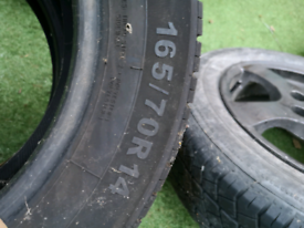 2x 165/70/14 tyres. Part Warn Great Tread