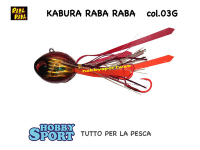 KABURA JIG RABA RABA 12-03 G RED GOLD- 45 GR - ORIGINALE PESCA MARE BARCA