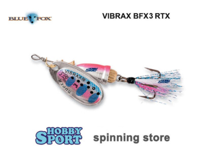 VIBRAX FOXTAIL 3 COL RTX  BFX3RTX 8 GR CUCCHIAINO ROTANTE BLUE FOX SPINNING
