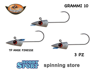 JIG HEAD DELALANDE ANGE FINESSE 10 GR TESTINA PIOMBATA X MARE LAGO LUCCIO 3 PZ