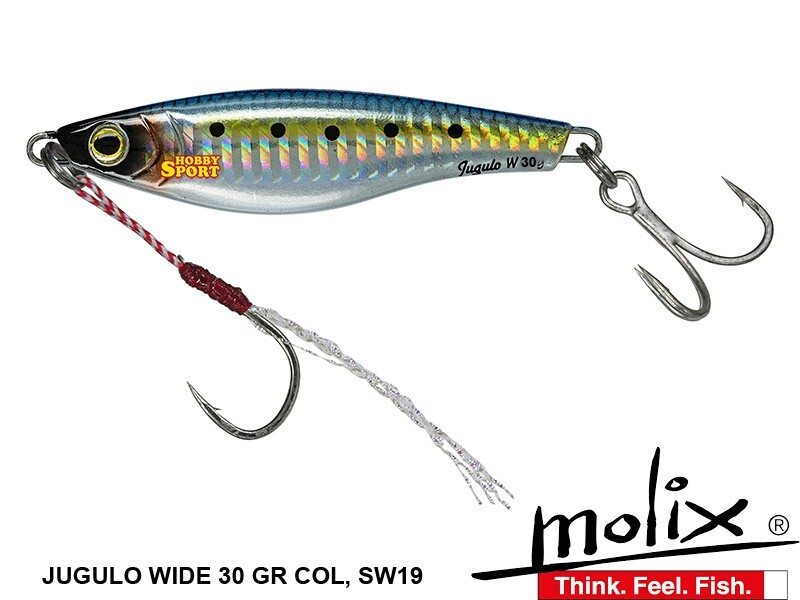 MOLIX JUGULO WIDE 30 GR  COLORE SW19 REAL SARDA CON ASSIST   SPINNING MARE