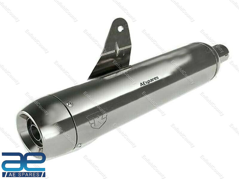 For Royal Enfield Classic 350 500 cc Exhaust Silencer Tapered End Cap Silver  