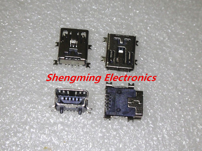 20PCS SMD Mini USB female (mini-USB) USB jack / mini USB connector 5PF SMT