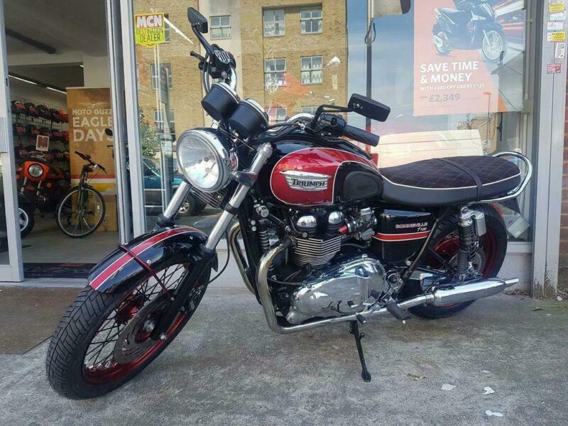 2014 Red/Black Triumph Bonneville T100 900cc Motorcycle ...