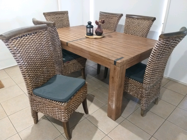 Rattan dining chairs x6 | Dining Chairs | Gumtree Australia Caboolture