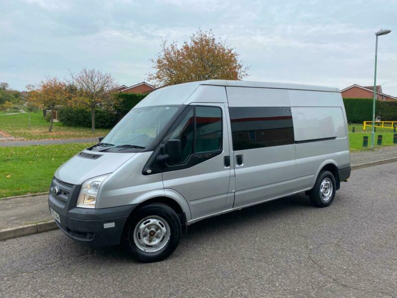 2012 62 FORD TRANSIT 2.2 TDCI 155 350 LWB MEDIUM ROOF CREW VAN 1 OWNER