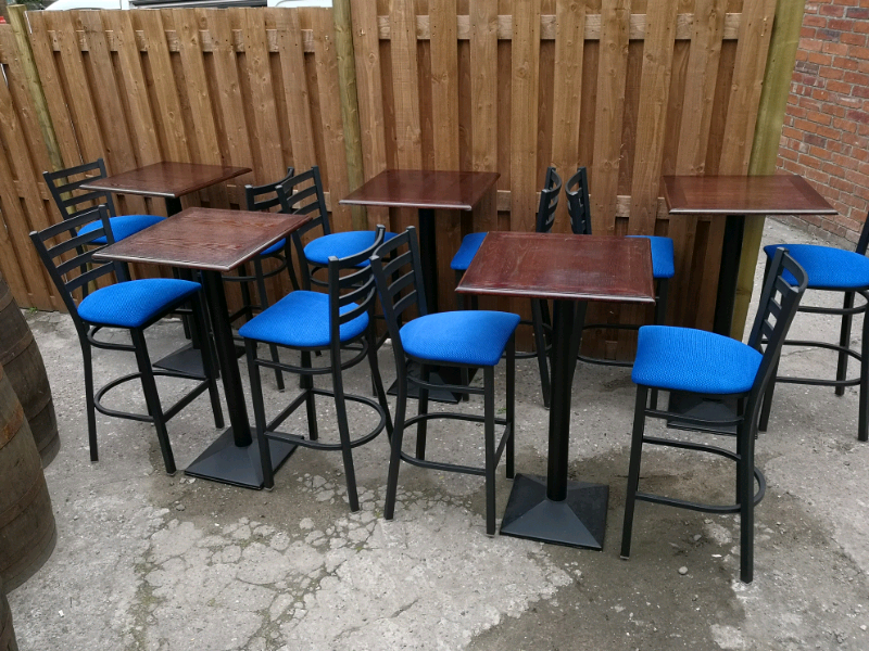 job lot bar/cafe poser tables and stools in Chapeltown, South