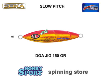SLOW PITCH DOA 150 GR COL. 04 ORANGE GOLD SIDE RED SEIKA TUBERTINI MARE BARCA